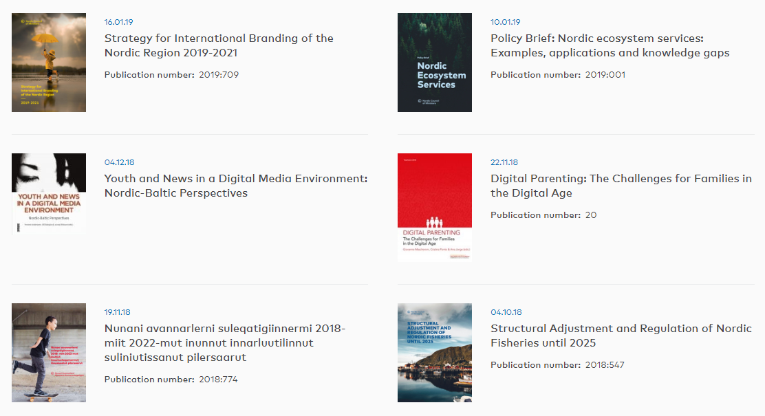 Publications The Nordics
