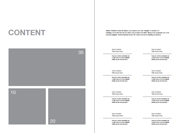 Brochure Content template