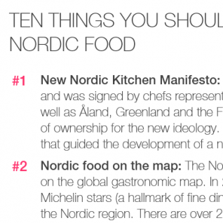 10 things you should know about Nordic Food