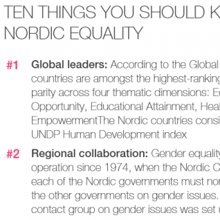 10 things you should know wbout Nordic equality