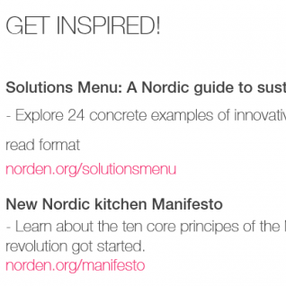 Get inspired! Food The Nordics